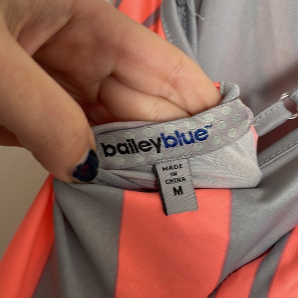 Bailey blue Coral and Gray Geometric Maxi Dress - Picture 5 of 6